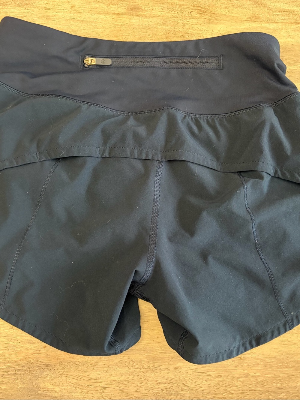 lululemon athletica navy 2 inch hotty hot short
